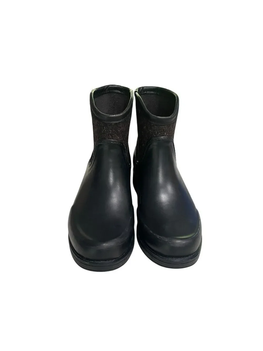 UGG Women’s Paxton Rubber Textile Waterproof Rain Boots SZ 6 Black